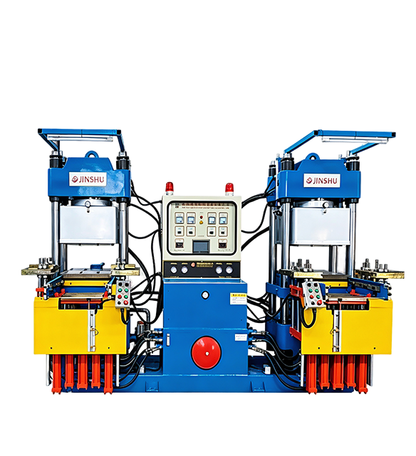 Dual-station vacuum vulcanizing press
