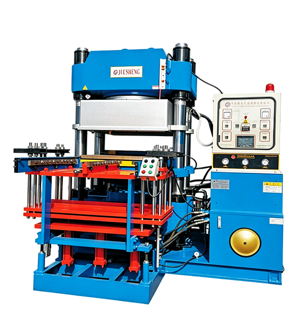 High-tonnage vacuum vulcanizing press